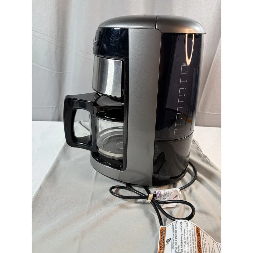 KitchenAid Digital Coffee Maker 12-Cup Glass Carafe KCM1203CUO, EUC